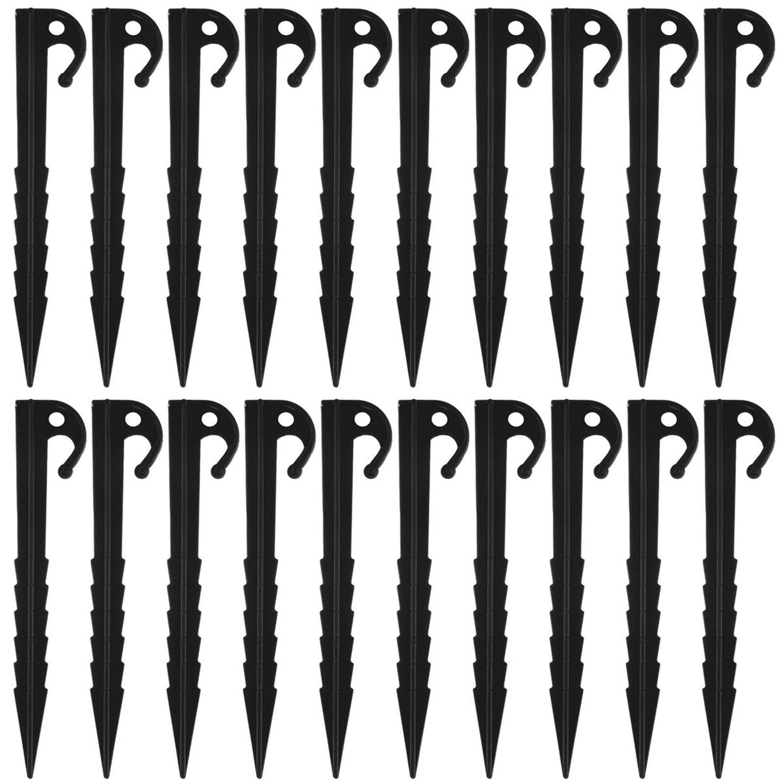 thumbnail image 2 of 20 Estacas De Plástico Para Tiendas De Campaña, Estacas Resistentes, Estacas Con Gancho, Estacas Ligeras Para Lonas, Clavos Para Tiendas De Campaña, Espiral Alargada., 2 of 2
